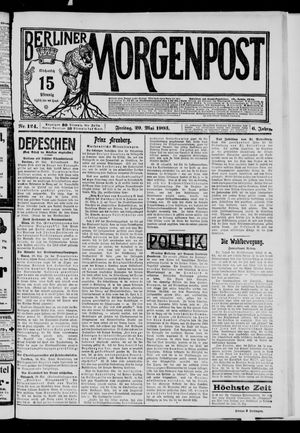 Berliner Morgenpost vom 29.05.1903