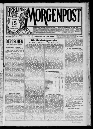 Berliner Morgenpost on Jun 18, 1903