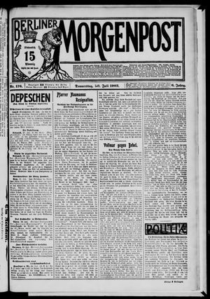 Berliner Morgenpost vom 30.07.1903