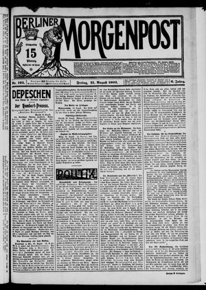 Berliner Morgenpost vom 21.08.1903