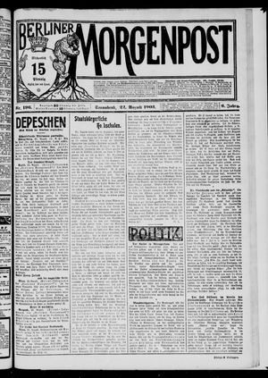 Berliner Morgenpost vom 22.08.1903