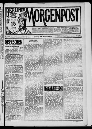 Berliner Morgenpost vom 28.08.1903