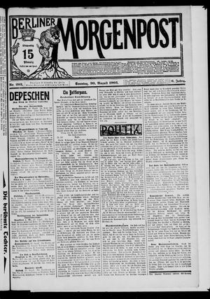 Berliner Morgenpost vom 30.08.1903