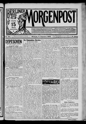 Berliner Morgenpost vom 09.09.1903