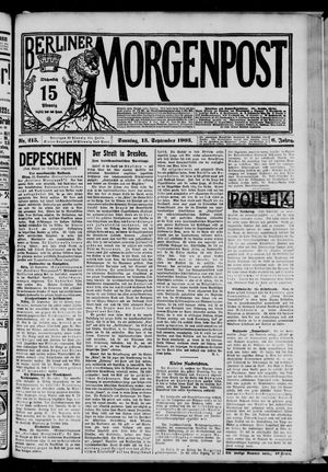 Berliner Morgenpost vom 13.09.1903