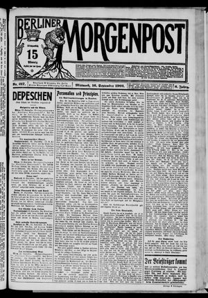 Berliner Morgenpost vom 16.09.1903
