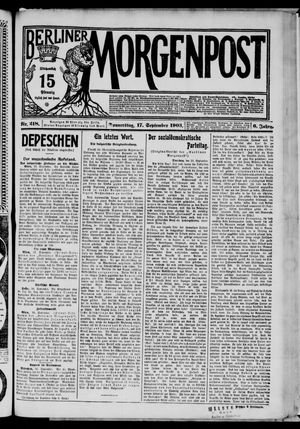 Berliner Morgenpost vom 17.09.1903