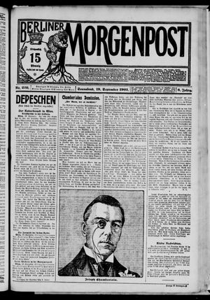 Berliner Morgenpost vom 19.09.1903