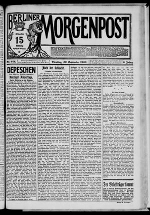 Berliner Morgenpost vom 22.09.1903