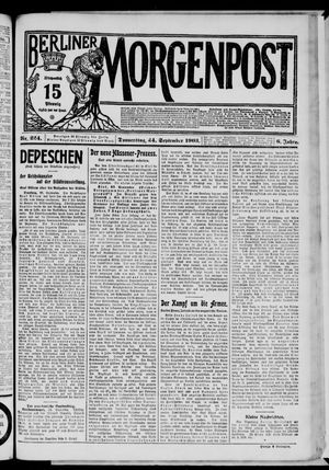 Berliner Morgenpost vom 24.09.1903