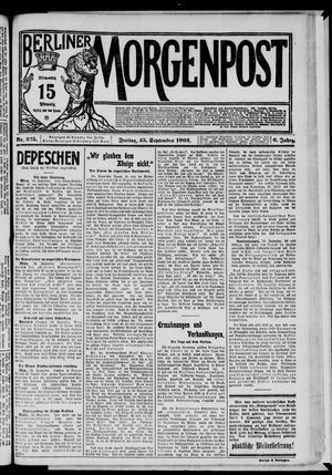 Berliner Morgenpost vom 25.09.1903