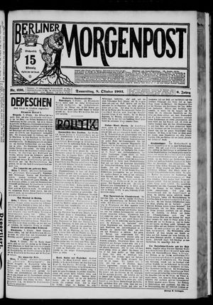 Berliner Morgenpost vom 08.10.1903