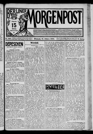 Berliner Morgenpost vom 21.10.1903
