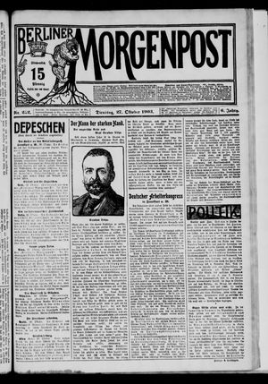 Berliner Morgenpost vom 27.10.1903