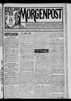 Berliner Morgenpost vom 28.10.1903