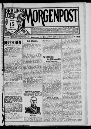 Berliner Morgenpost vom 29.10.1903