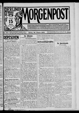 Berliner Morgenpost vom 30.10.1903