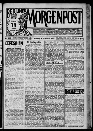 Berliner Morgenpost vom 08.11.1903