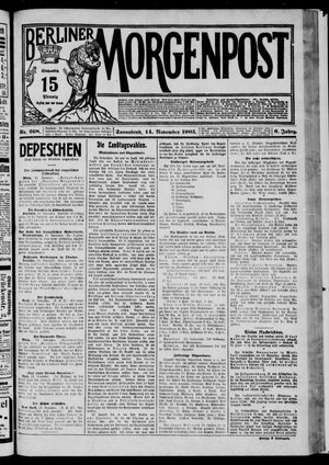 Berliner Morgenpost vom 14.11.1903