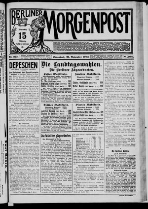 Berliner Morgenpost vom 21.11.1903