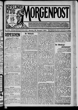 Berliner Morgenpost on Nov 22, 1903