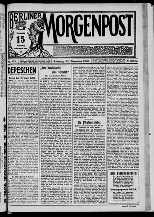 Berliner Morgenpost vom 24.11.1903