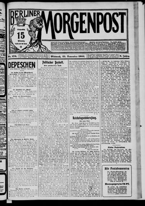Berliner Morgenpost vom 25.11.1903