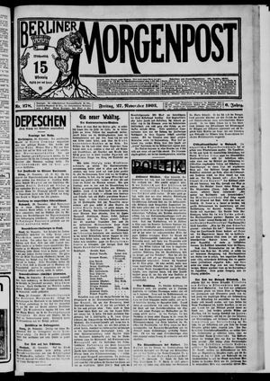 Berliner Morgenpost vom 27.11.1903