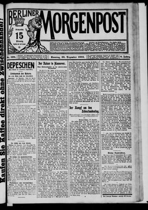 Berliner Morgenpost vom 20.12.1903