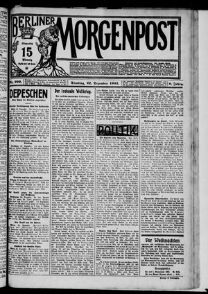 Berliner Morgenpost vom 22.12.1903