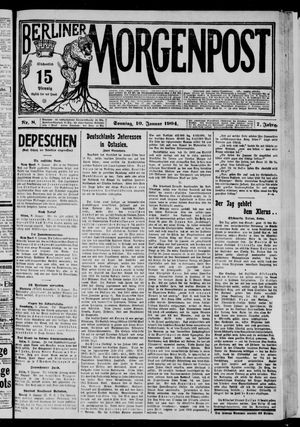 Berliner Morgenpost on Jan 10, 1904