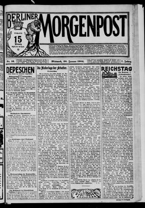 Berliner Morgenpost vom 20.01.1904