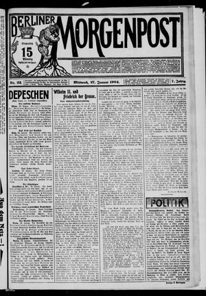Berliner Morgenpost vom 27.01.1904