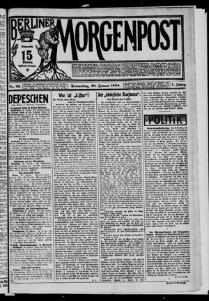 Berliner Morgenpost vom 28.01.1904