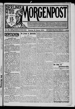 Berliner Morgenpost vom 31.01.1904