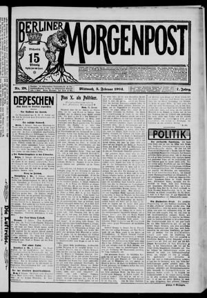 Berliner Morgenpost vom 03.02.1904