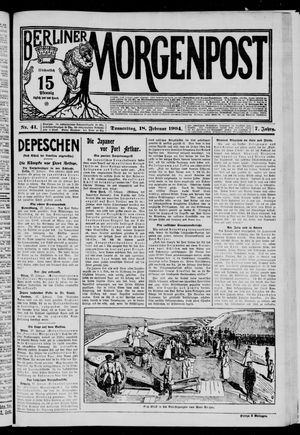 Berliner Morgenpost vom 18.02.1904