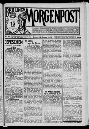 Berliner Morgenpost vom 21.02.1904