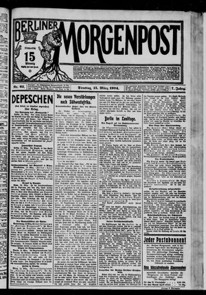 Berliner Morgenpost vom 15.03.1904