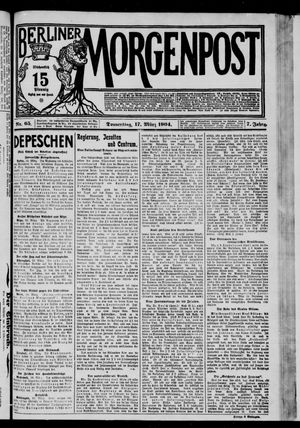 Berliner Morgenpost vom 17.03.1904