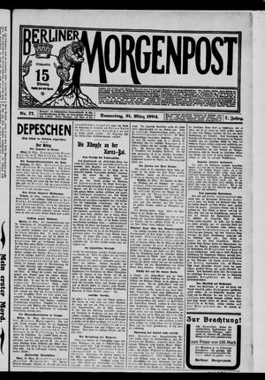 Berliner Morgenpost vom 31.03.1904