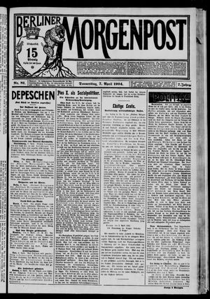 Berliner Morgenpost on Apr 7, 1904