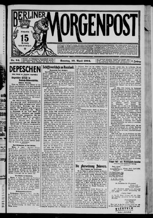Berliner Morgenpost vom 10.04.1904