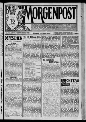Berliner Morgenpost vom 13.04.1904