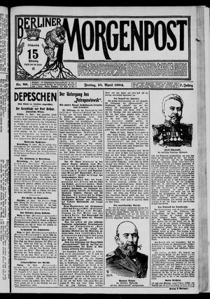 Berliner Morgenpost on Apr 15, 1904