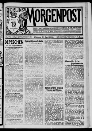 Berliner Morgenpost vom 20.04.1904