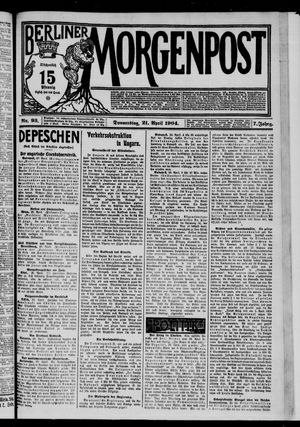 Berliner Morgenpost vom 21.04.1904