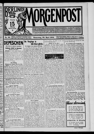Berliner Morgenpost vom 28.04.1904