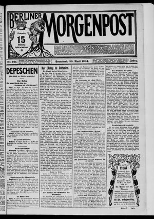 Berliner Morgenpost vom 30.04.1904