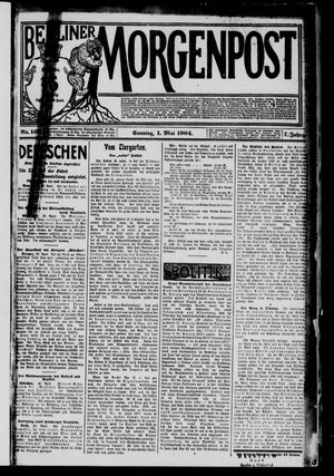 Berliner Morgenpost vom 01.05.1904